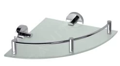 Sapho X-Round - Hoekplanchet Met Stang, Glas/chroom XR605