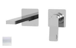 Paffoni Tilt - Inbouw Wastafelkraan Incl. Inbouwdeel, 2-gats, Mat Wit TI105BO70