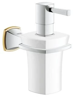 Grohe Grandera - Keramische Zeepdispenser, Chroom/goud 40627IG0