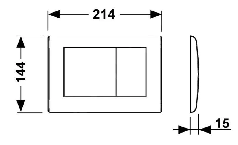 Tece TECEplanus - Bedieningsplaat, Mat Wit 9240322 - Image 2
