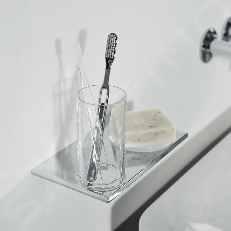 Keuco Edition 400 - Beker Met Zeepschaal Wandbevestiging, Glas/chroom 11556019000 - Image 4