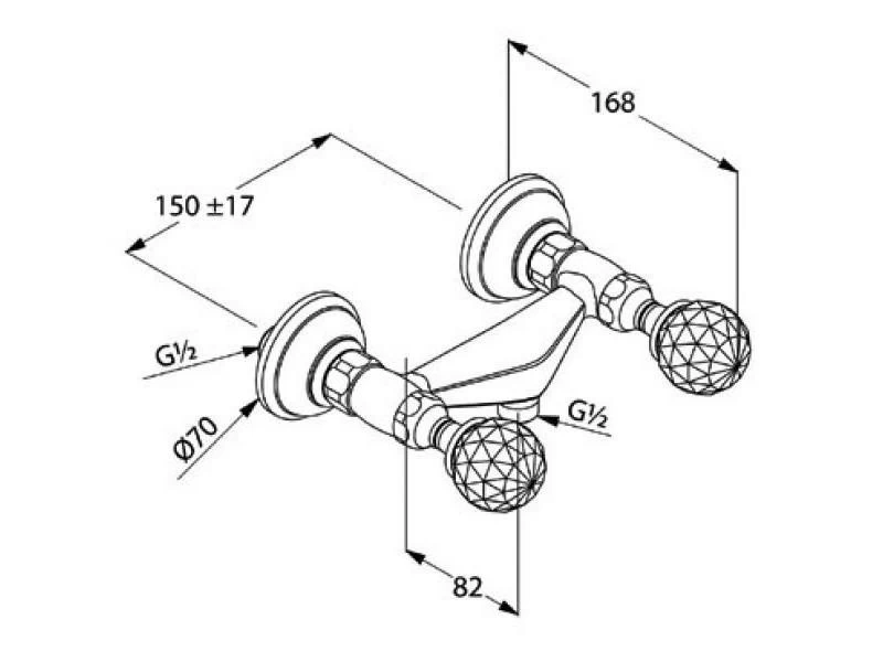Kludi Adlon - Douchekraan, Chroom 5161005G5 - Image 2