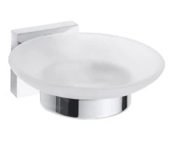 Sapho X-SQUARE - Zeephouder, Melkglas/chroom XQ802