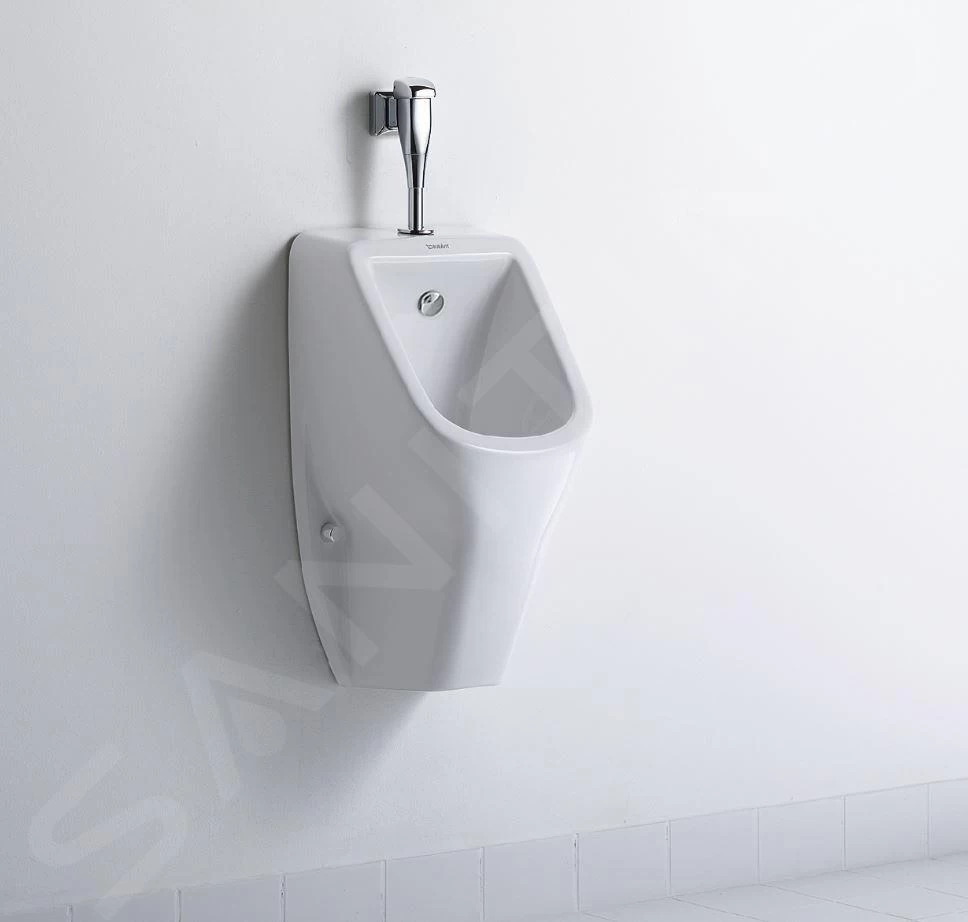 Duravit D-Code - Urinoir, Bovenste Waterinlaat, Rimless, Alpine Wit 0828300000 - Image 3