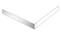 Lansanit Accessoires - Voorpaneel Voor Vierkante Douchebak, Steunpoten, Wit LAN-PANEL-C