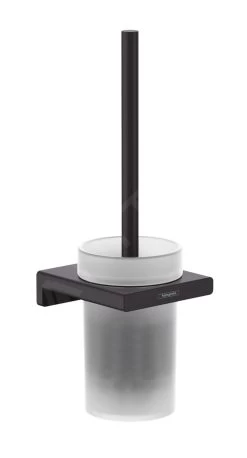 Hansgrohe AddStoris - WC Borstel Wandmontage, Mat Glas/zwart Mat 41752670