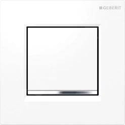 Geberit Spoelsystemen - Urinoirstuursysteem Met Pneumatische Spoelactivering, Bedieningsplaat Type 30, Wit/glanzend Chroom 116.017.KJ.1
