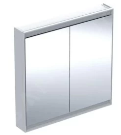Geberit ONE - Spiegelkast Met LED-verlichting, 900x900x150 Mm, 2 Deuren, Wit 505.813.00.2