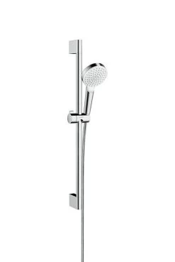Hansgrohe Crometta - Set Douchekop, Douchestang En Doucheslang, Green 6 L/min, Wit/chroom 26554400