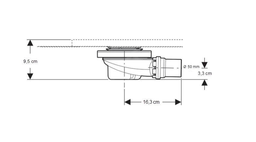 Geberit Setaplano - Afvoerset Voor Douchebakken, Met Framehouder 154.017.00.1 - Image 2