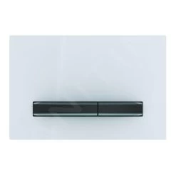 Geberit Sigma50 - Bedieningsplaat, Dual Flush Spoeling, Wit/zwart Chroom 115.671.11.2