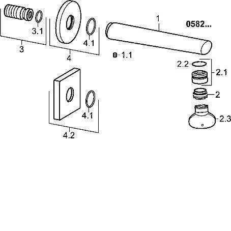 Hansa Ronda - Baduitloop, Chroom 05822172 - Image 3