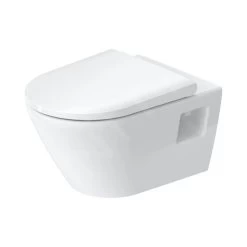 Duravit D-Neo - Hangend Toilet, Rimless, WonderGliss, Wit 25780900001