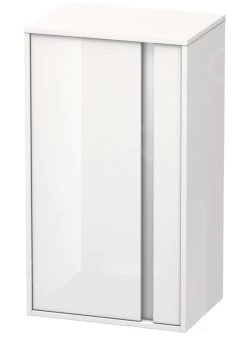 Duravit Ketho - Hoge Kast 880x500x360 Mm, Links, Glanzend Wit KT1266L2222