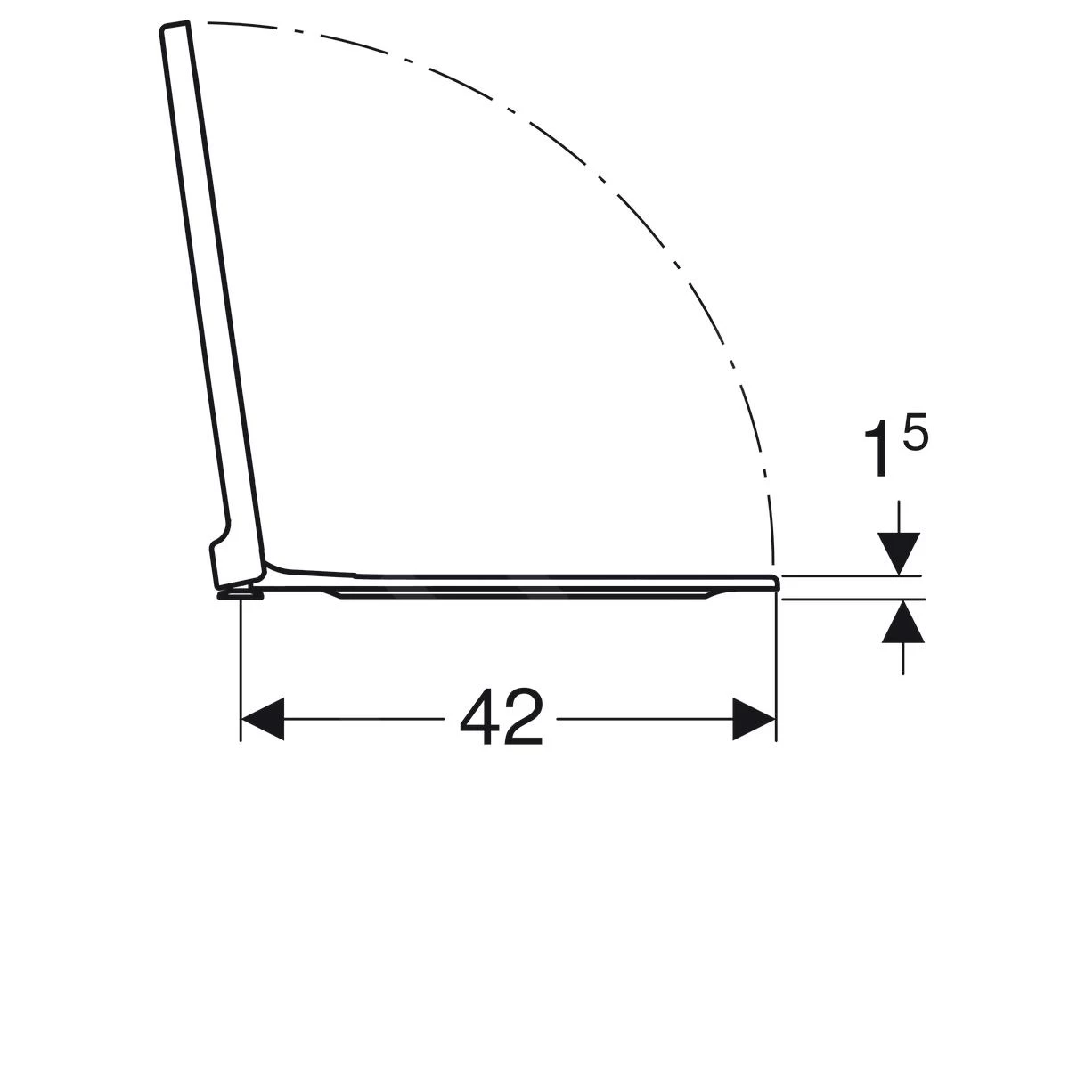 Geberit Xeno 2 - WC Bril, Softclose, Wit 500.537.01.1 - Image 4