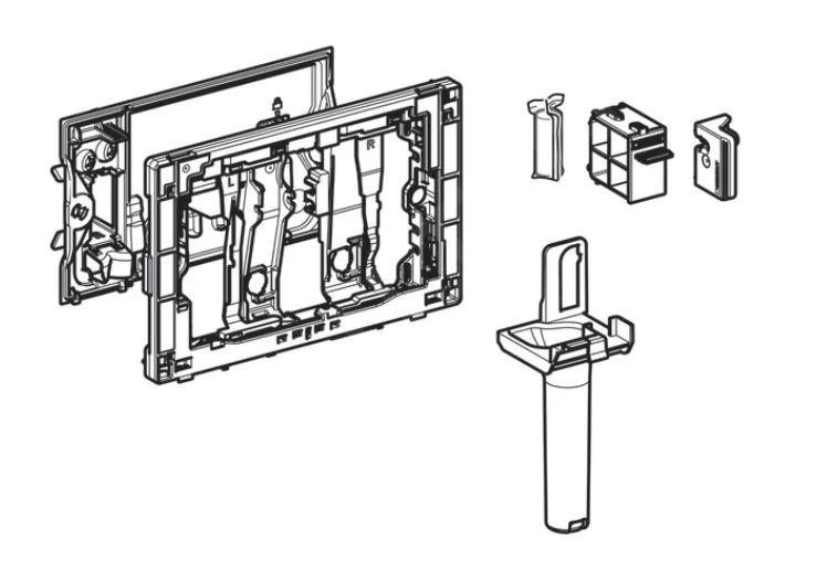 Geberit Toebehoren - Houder Voor Duofresh Stick, Antracietgrijs 115.063.BZ.1 - Image 2