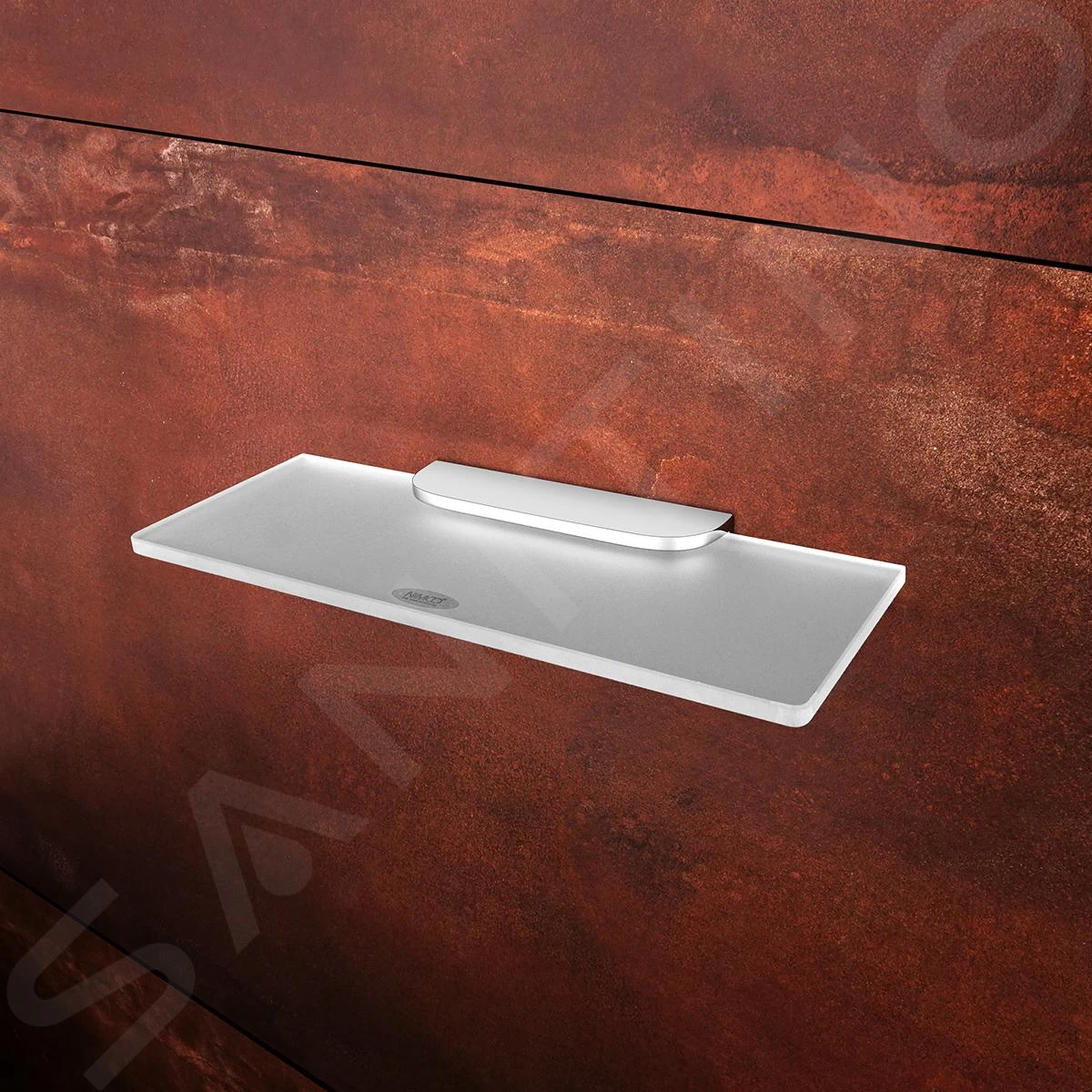 Nimco Nikau - Plank, Lengte 300 Mm, Mat Glas/chroom NK 30091B-30-26 - Image 3