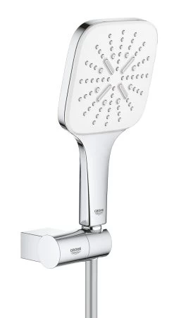 Grohe Rainshower SmartActive Cube - Doucheset - Handdouche130 9,5 L/min, 3-jets, Douchehouder En Doucheslang, Moon White 26588LS0