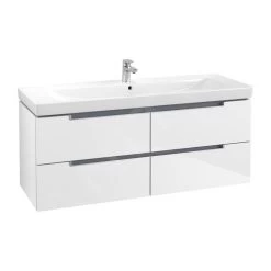 Villeroy & Boch Subway 2.0 - Wastafelkast, 1287x520x449 Mm, Glossy White A69800DH