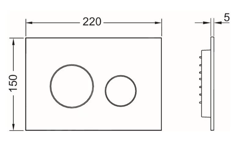 Tece TECEloop - Bedieningsplaat, Glanzend Chroom 9240921 - Image 2