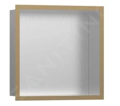 Hansgrohe XtraStoris Individual - Inbouwnis Met Designlijst, 300x300x100 Mm, Geborsteld Rvs/geborsteld Brons 56097140