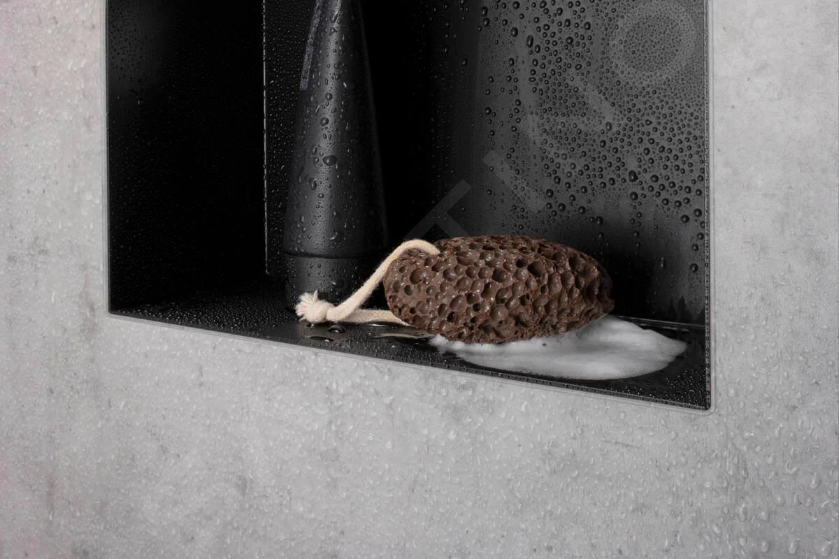 Hansgrohe XtraStoris Minimalistic - Inbouwnis, 300x150x140 Mm, Mat Zwart 56076670 - Image 3