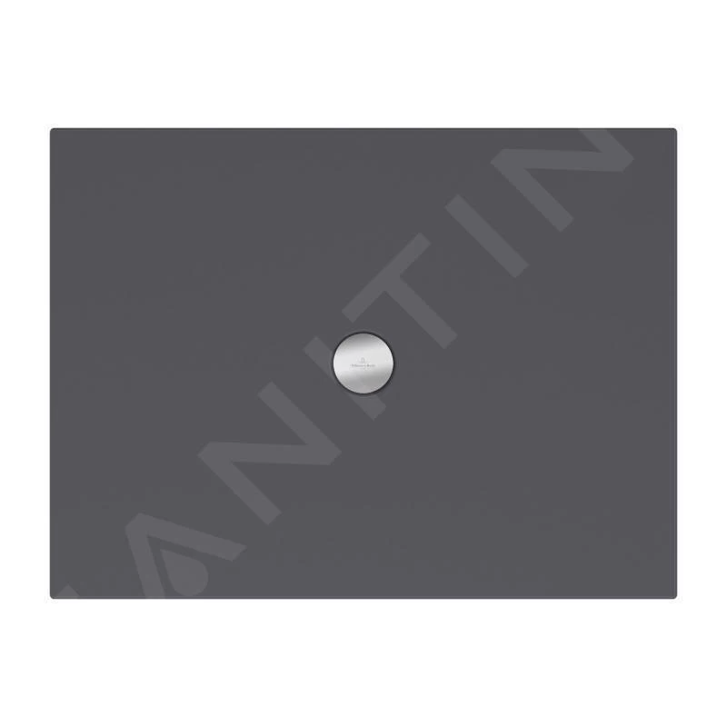 Villeroy & Boch Subway Infinity - Douchebak, 750x900 Mm, Anti-slip, Ardoise 6229H2W9