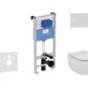Ideal Standard ProSys - Toiletset- Inbouwreservoir, Closet, WC-zitting Tesi, Oleas M1 Bedieningsplaat, Mat Chroom ProSys120M SP17