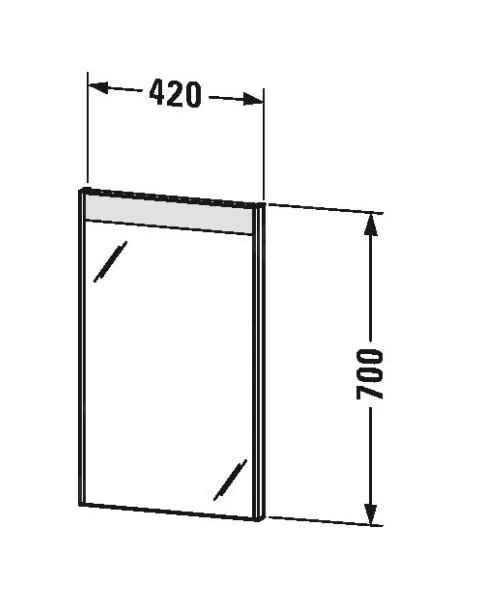 Duravit Brioso - Spiegel Met LED Verlichting 700x420x45 Mm, Glans Wit BR7000022220000 - Image 2