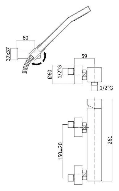 Paffoni Level - Doucheset Met Kraan, Rvs LEA168DST - Image 2