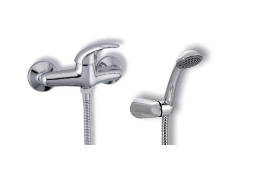 Novaservis Metalia 55 - Doucheset Met Douchekraan, Houder En Handdouche, Chroom 55060,0