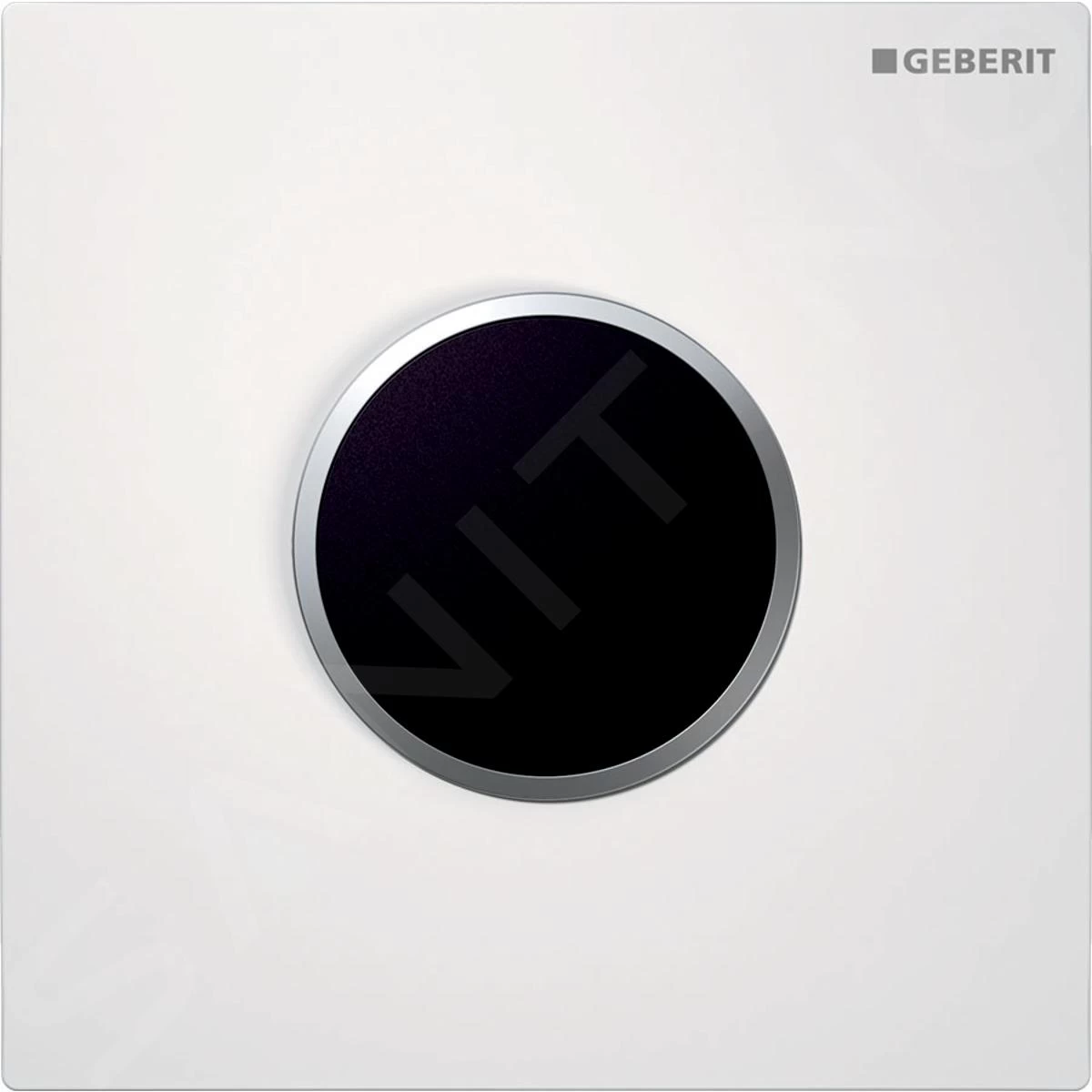 Geberit Spoelsystemen - Wc-besturing Met Elektronische Spoelactivering, Bedieningsplaat Type 10, Netvoeding, Wit/chroom Mat 116.025.KL.1