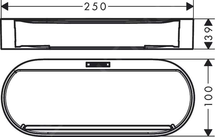 Hansgrohe WallStoris - Opbergbakje, Mat Wit 27913700 - Image 2