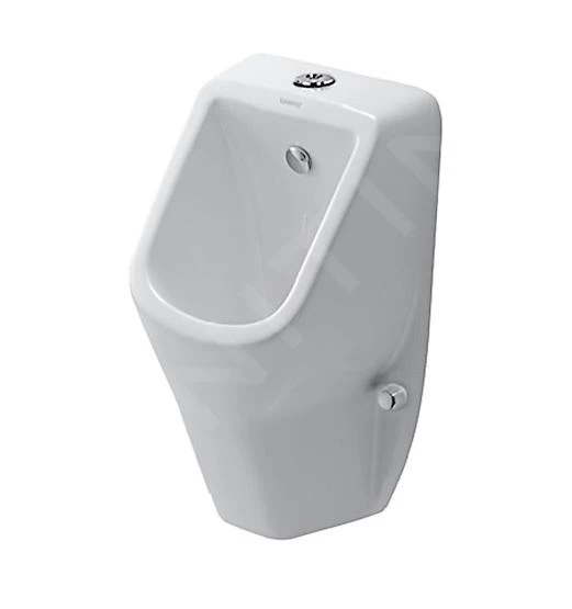Duravit D-Code - Urinoir, Bovenste Waterinlaat, Rimless, Alpine Wit 0828300000