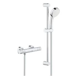 Grohe Grohtherm 800 Cosmopolitan - Douchekraan Met Thermostaat Opbouw, 2 Jets, Chroom 34768000