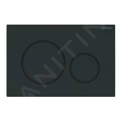 Geberit Sigma20 - Bedieningsplaat, Mat Zwart/zwart 115.882.16.1