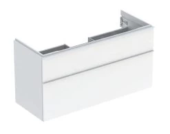 Geberit ICon - Wastafelonderkast, 118x62x48 Cm, 2 Laden, Glanzend Wit 502.306.01.1