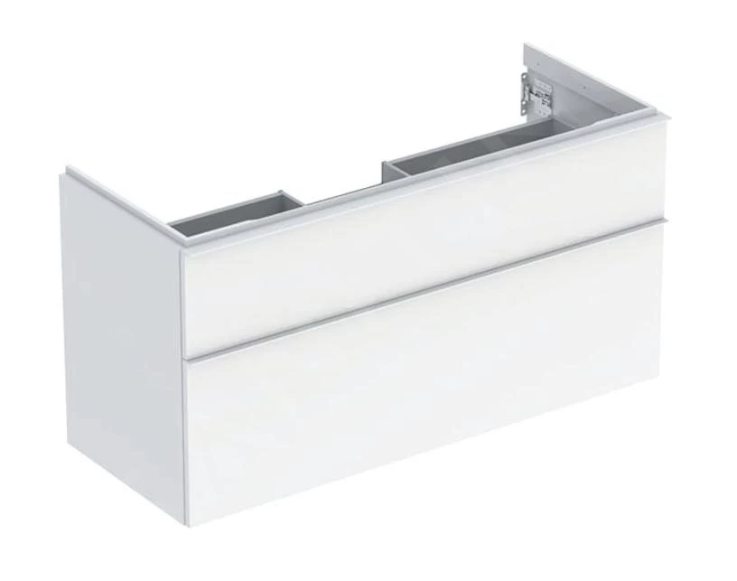 Geberit ICon - Wastafelonderkast, 118x62x48 Cm, 2 Laden, Glanzend Wit 502.306.01.1