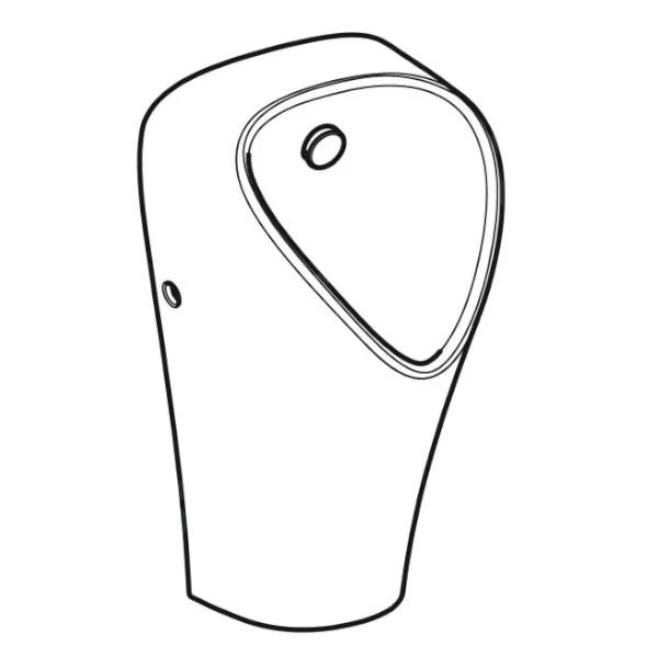 Geberit Urinoirs - Urinoir Narva, Achterinlaat, KeraTect, Wit 501.655.00.8 - Image 3