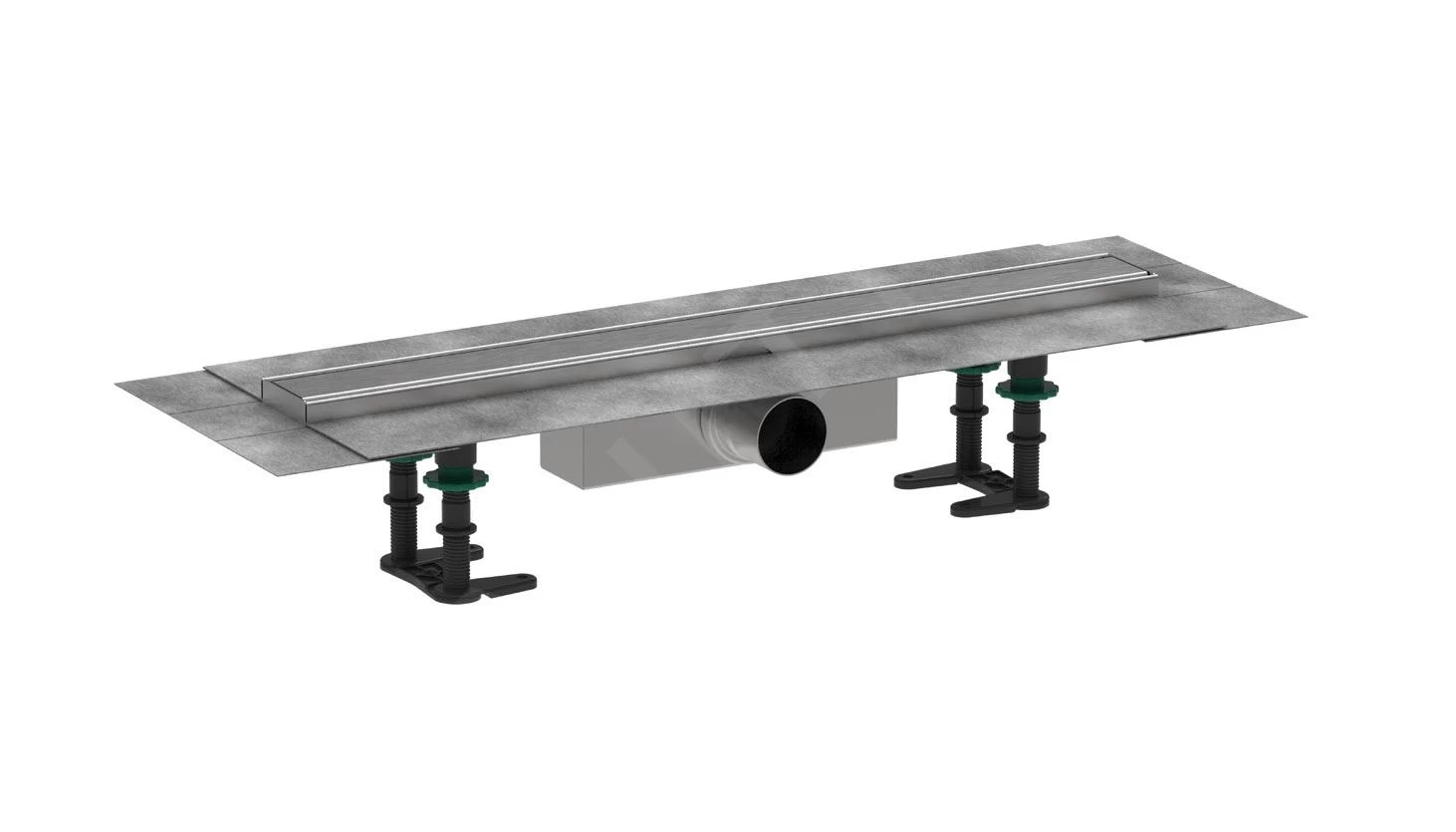 Hansgrohe RainDrain Compact - Douchegoot 60 Cm, Met Rooster, Geborsteld Roestvrij Staal 56174800