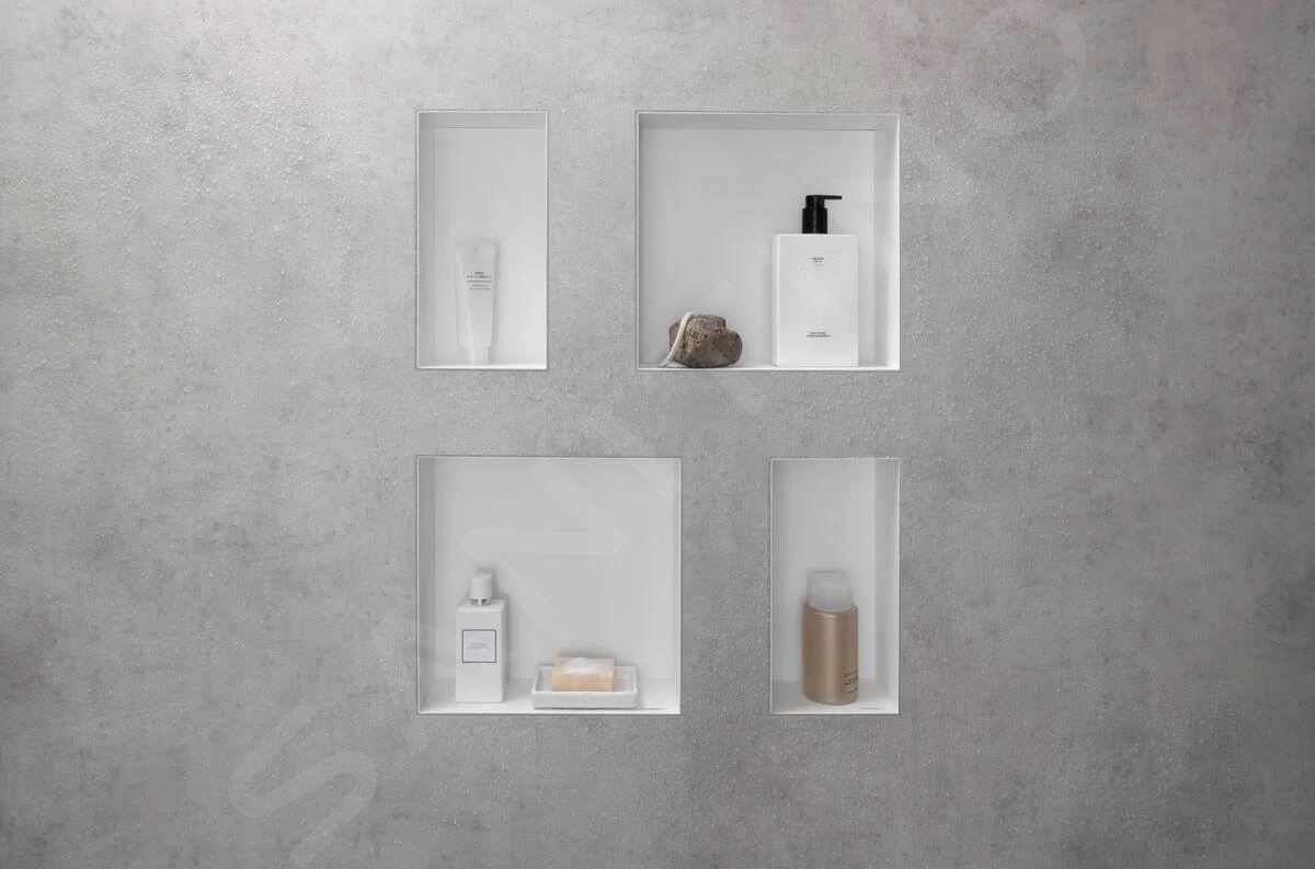 Hansgrohe XtraStoris Original - Inbouwnis, 300x600x100 Mm, Mat Wit 56064700 - Image 3