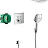Hansgrohe Raindance Select E - Doucheset 300 Met ShowerSelect Thermostaat, 2jet, Chroom 27296000