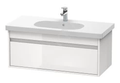 Duravit Ketho - Wastafelonderkast 410x1000x455 Mm, 1 Lade, Glanzend Wit KT666802222