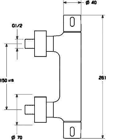 Hansa Prisma - Doucheset Met Thermostaat, ECO, Chroom 48080121 - Image 3