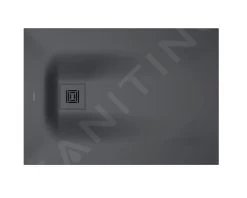 Duravit Sustano - Douchebak, 1000x700 Mm, DuraSolid, Mat Donkergrijs 720272650000000