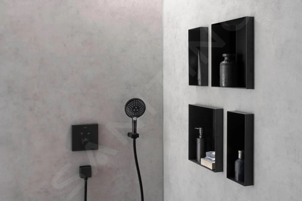 Hansgrohe XtraStoris Minimalistic - Inbouwnis, 300x150x140 Mm, Mat Zwart 56076670 - Image 6