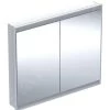 Geberit ONE - Spiegelkast Met LED-verlichting, 1050x900x150 Mm, 2 Deuren, Inbouw, Wit 505.804.00.2