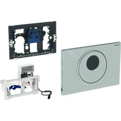 Geberit Sigma10 - Bedieningsplaat, Elektronisch, Dual Flush Spoeling, Netvoeding, Geborsteld /gepolijst RVS 115.856.SN.1