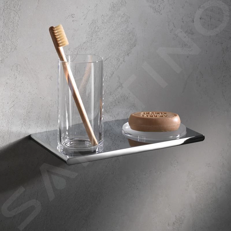 Keuco Edition 400 - Beker Met Zeepschaal Wandbevestiging, Glas/chroom 11556019000 - Image 5