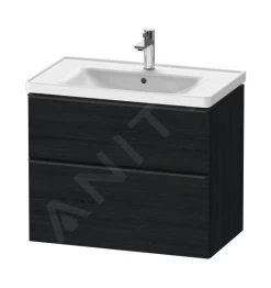 Duravit D-Neo - Wastafelonderkast 784x625x452 Mm, 2 Laden, Black Oak DE435501616